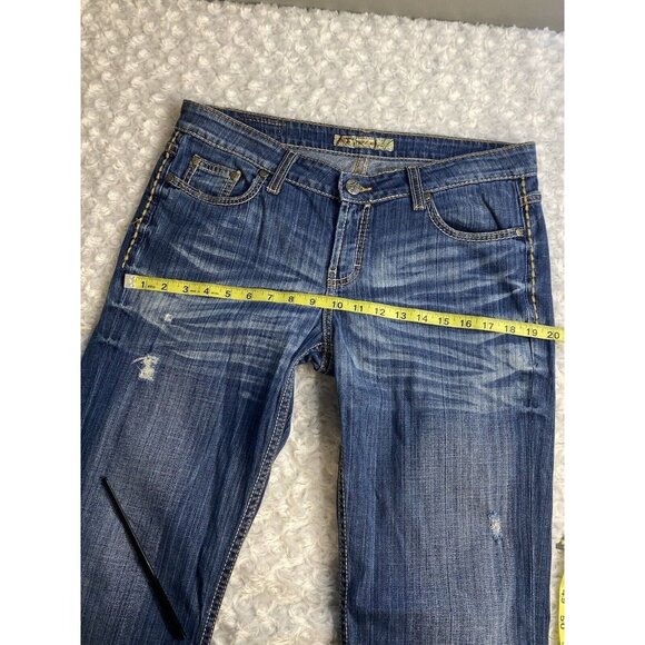 BKE Jeans Tenley Distressed Bootcut Stretch Western WOMENS 30 X 31 1/2 - Picture 10 of 15